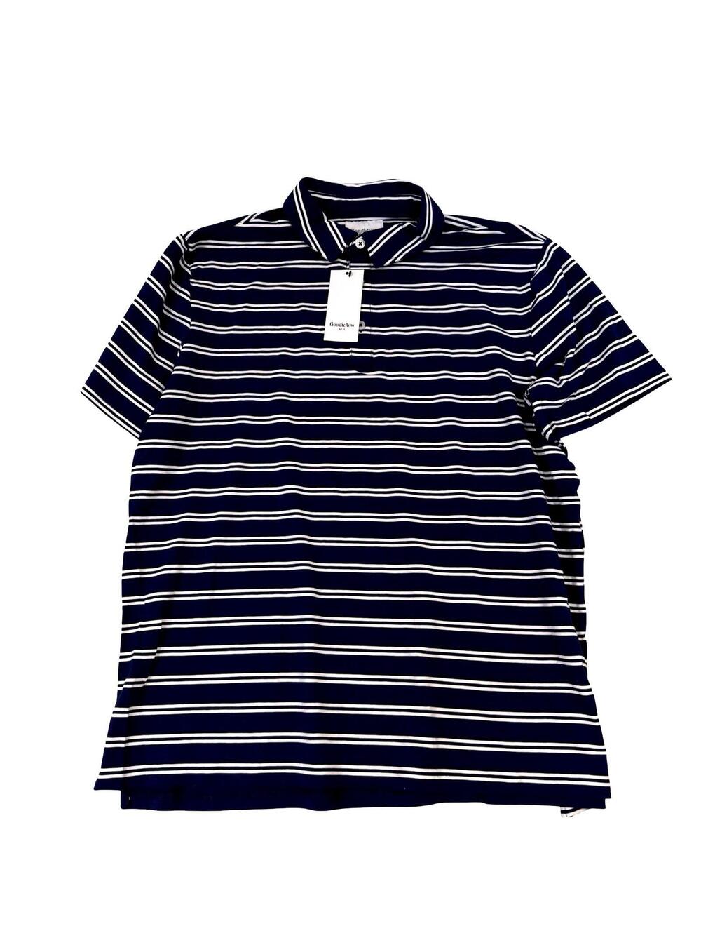 Goodfellow & Co. NWT Men's Blue & White Striped Button-Up Shirt - Size XXL